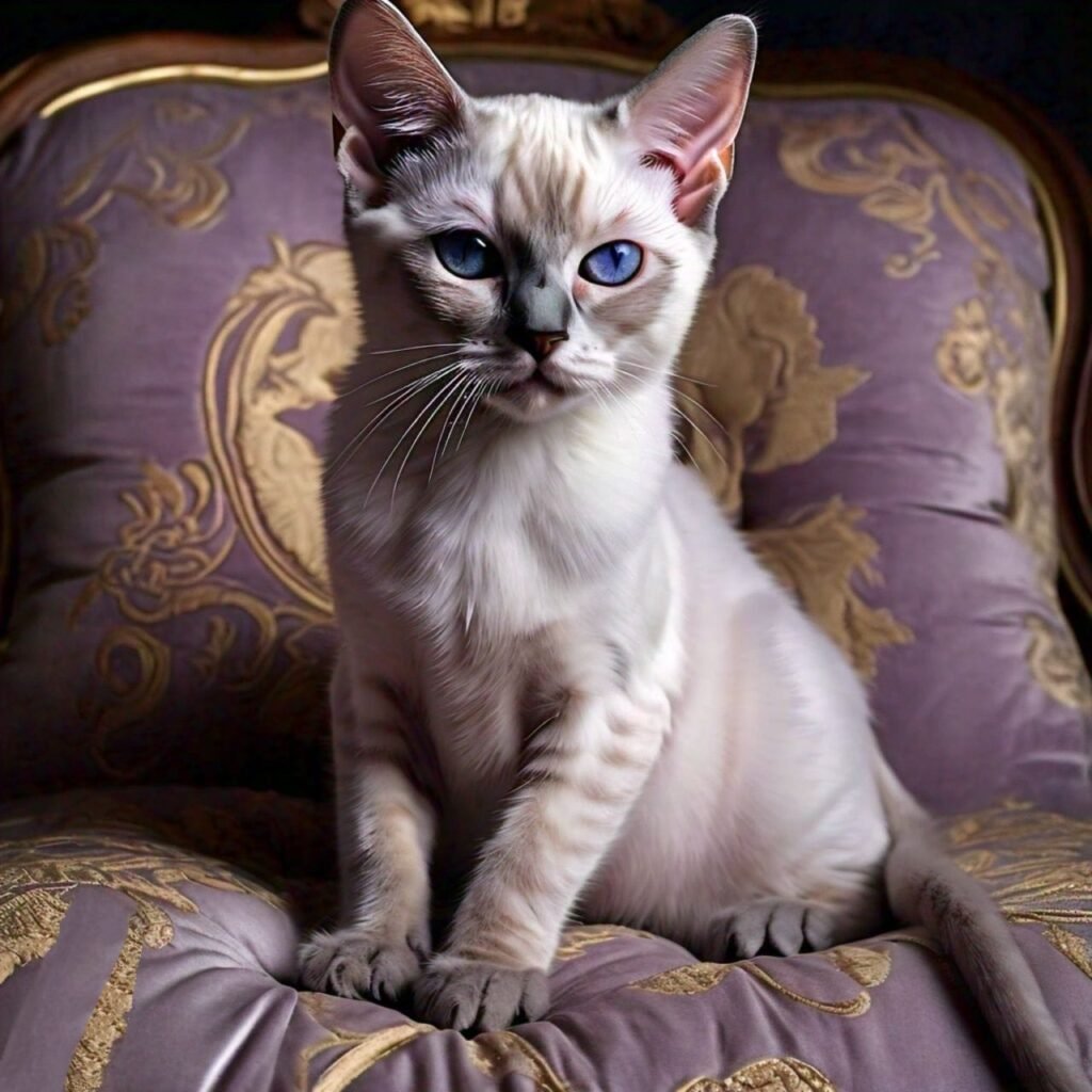 Lilac Tabby Point Siamese Cat