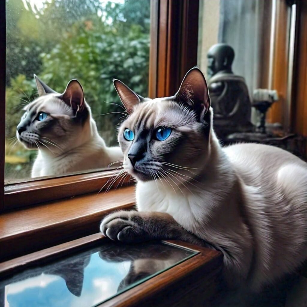 Blue point siamese cat