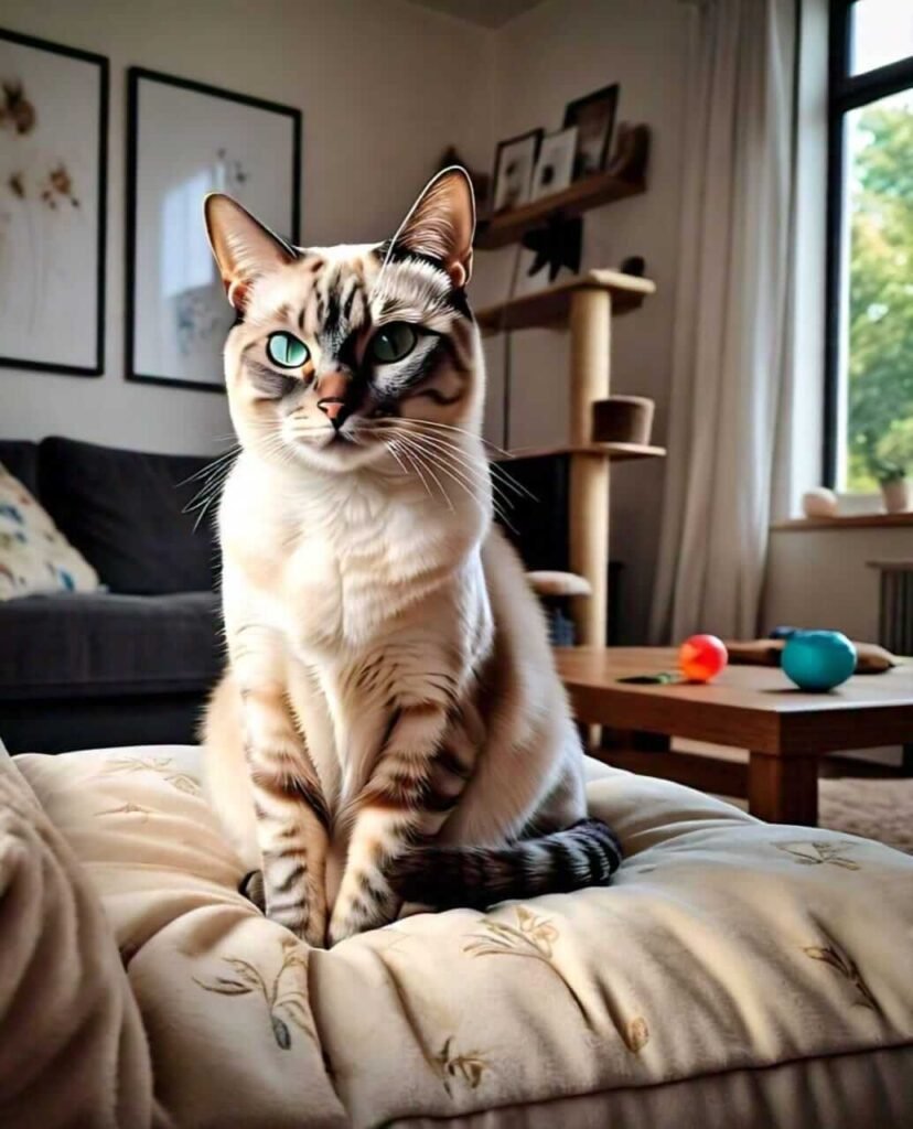 Tortie Point Siamese Cat