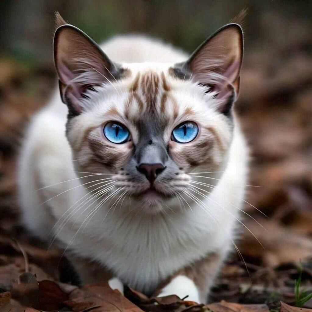 Lynx Point Snowshoe Siamese Cat