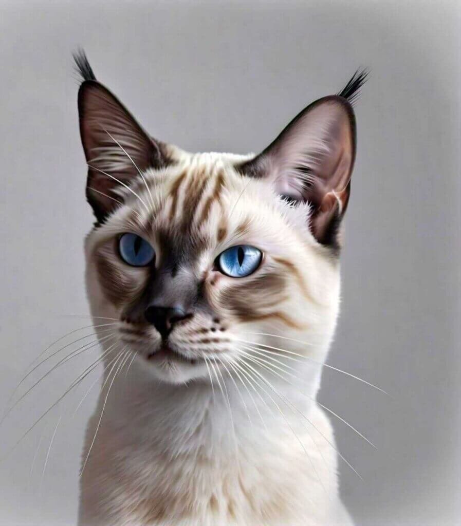 Lynx Point Snowshoe Siamese Cat